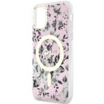 Guess GUHMN61HCFWSP iPhone 11 / Xr 6.1" pink hardcase Flower MagSafe - imagine 6