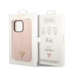 Guess GUHCP14LSLTGP iPhone 14 Pro 6,1" pink hardcase Silicone Triangle - imagine 8