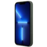 Guess GUHMP13LSPLA iPhone 13 Pro / 13 6,1" khaki hard case Silicone Logo Plate MagSafe - imagine 5