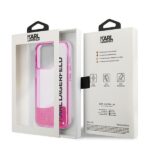 Karl Lagerfeld KLHCP14XLCKVF iPhone 14 Pro Max 6,7" pink hardcase Liquid Glitter Elong - imagine 8