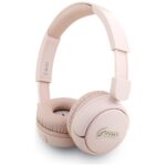 Headphones Guess Bluetooth 5.3 Metal Logo Script pink