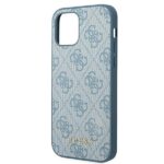 Guess GUHCP12MG4GFBL iPhone 12 / 12 Pro 6,1" blue hard case 4G Metal Gold Logo - imagine 6