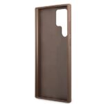 Guess GUHCS22LG4GFBR S22 Ultra S908 brown hard case 4G Metal Gold Logo - imagine 7