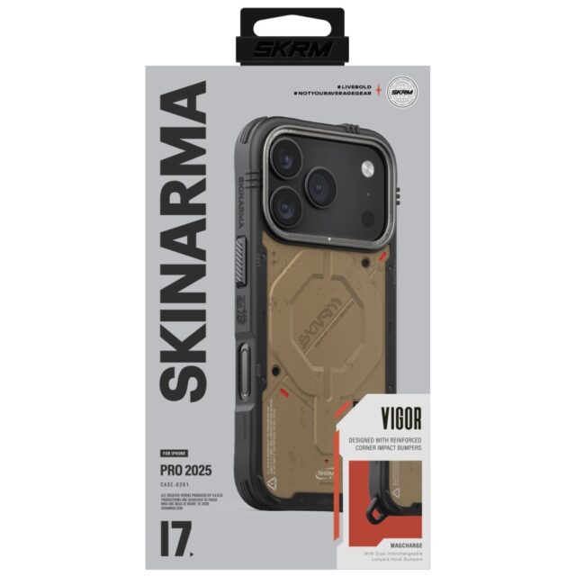 Case Skinarma Vigor MagSafe for iPhone 17 Pro stone - imagine 2