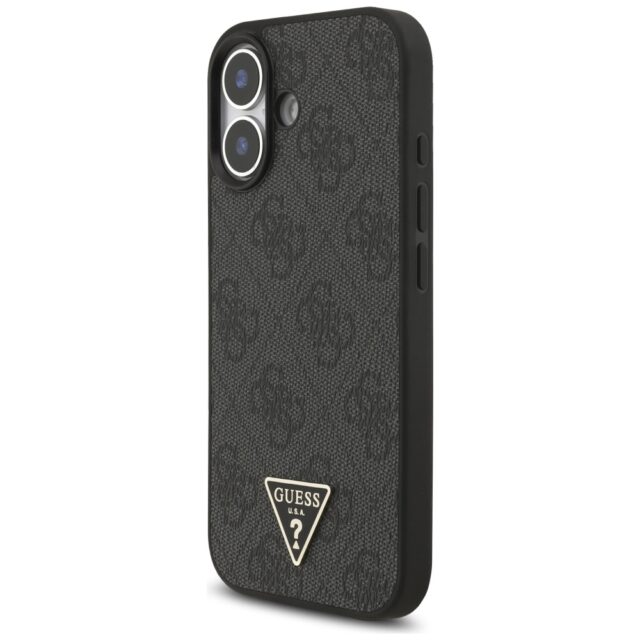 Case Guess 4G Strap Triangle Logo        MagSafe for iPhone 17 black - imagine 3
