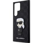 Karl Lagerfeld KLHCS23LSAKLHKPK S23Ultra S918 hardcase black Saffiano Monogram Ikonik - imagine 6