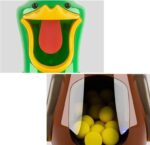 Extralink Hungry Duck | Target shooting for child | 2x gun, 48 balls, glasses - imagine 3