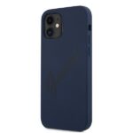 Guess GUHCP12SLSVSBL iPhone 12 mini 5,4" blue hardcase Script Vintage - imagine 2