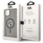 Karl Lagerfeld KLHMP15SHGKCNOK iPhone 15/ 14 / 13 6.1" black hardcase Karl&Choupette Glitter - imagine 8