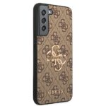 Guess GUHCS22M4GMGBR S906 S22+ brown hardcase 4G Big Metal Logo - imagine 4