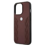BMW BMHCP13LRSPPR iPhone 13 Pro / 13 6,1" red hardcase Leather Curve Perforate - imagine 6