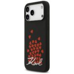Karl Lagerfeld Silicone Heart Sign Logo MagSafe Case for iPhone 17 Pro Max Black - imagine 2