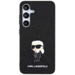 Karl Lagerfeld KLHCS24MGKNPSK S24+ S926 black hardcase Fixed Glitter Ikonik Logo Metal Pin - imagine 3