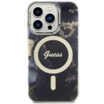 Guess GUHMP14LHTMRSK iPhone 14 Pro 6.1" black hardcase Golden Marble MagSafe - imagine 3