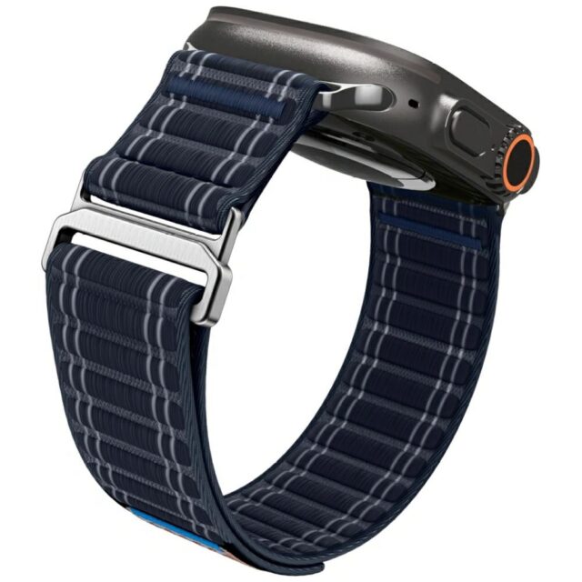 Spigen WBF0 Strap for Apple Watch 8/9/10/11/SE/Ultra (44/45/46/49mm) navy blue - imagine 4