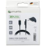 Cable 4smarts Connect Cable USB-C 5A 1m for Microsoft Surface black - imagine 4