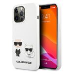 Karl Lagerfeld KLHCP13XSSKCW iPhone 13 Pro Max 6,7" hardcase white Silicone Karl & Choupette
