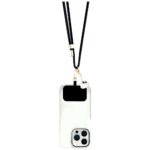 Hello Kitty Patch & Kitty Head Charm Universal Phone Lanyard Black - imagine 2