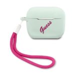 Guess GUACAPLSVSBF AirPods Pro cover blue fuschia Silicone Vintage