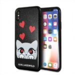 Karl Lagerfeld KLHCPXVDCBK iPhone X hard case black Valentine