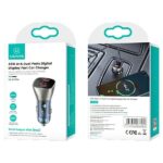 USAMS car charger C29 45W 2xUSB-A Fast Charge light gold CC154CC01 (US-CC154) - imagine 5