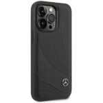 Mercedes MEHCP14L8ROLK iPhone 14 Pro 6.1" Black Hardcase Leather Wave Pattern - imagine 4