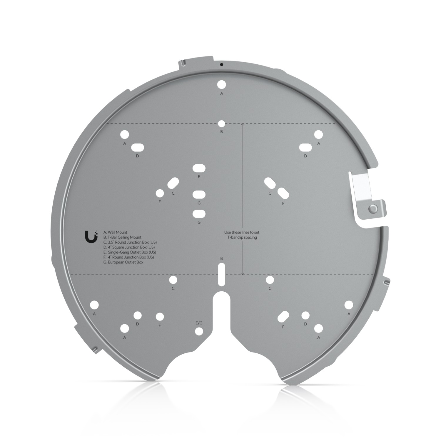 cps-e623594ef572490d31cac36c8f8285e7-2025-12-05-08-54-34 Ubiquiti U-PRO-MP | Mounting bracket | dedicated for UniFi devices - imagine 1