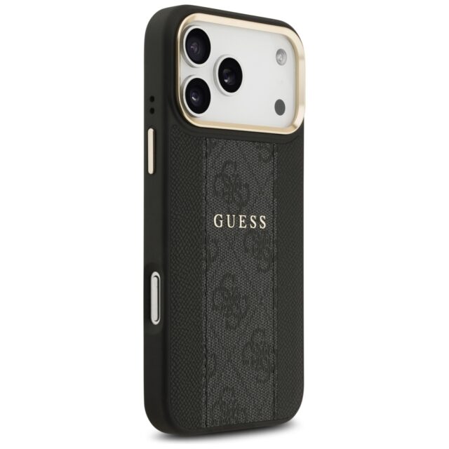 Case Guess 4G Stripe MagSafe for iPhone 17 Pro Max black - imagine 4
