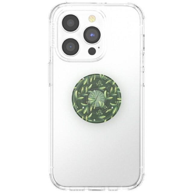 Grip and stand for phone Popsockets PlantCore Grip Olive green 807373 - imagine 7