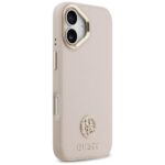 Case Guess Grained Strass Logo MagSafe for iPhone 17 pink - imagine 4