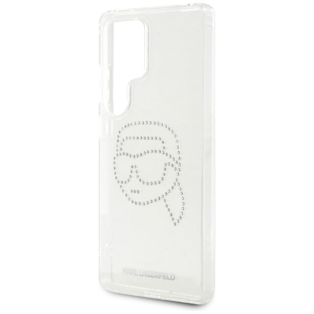 Case Karl Lagerfeld Rhinestones Karl Head Logo Samsung Galaxy S25 Ultra transparent - imagine 6