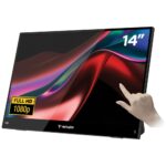 Portable Touch Monitor Verbatim LIGHT 14" FHD black 32400 - imagine 3
