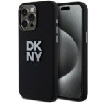 DKNY DKHCP15LSMCBSK iPhone 15 Pro 6.1" black hardcase Liquid Silicone Metal Logo