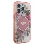 Guess GUHMP16XHFWBDCEP iPhone 16 Pro Max 6.9" pink hardcase IML Flower & Tonal Circle MagSafe - imagine 4