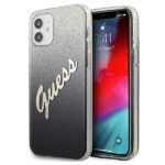 Guess GUHCP12SPCUGLSBK iPhone 12 mini 5,4" black hardcase Glitter Gradient Script