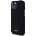 DKNY DKHMP14SSMCHLK iPhone 14 / 15 / 13 6.1" black hardcase Liquid Silicone Small Metal Logo MagSafe - imagine 2