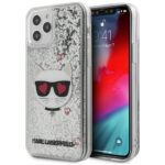 Karl Lagerfeld KLHCP12LLCGLSL iPhone 12 Pro Max 6,7" silver hardcase Liquid Glitter Choupette
