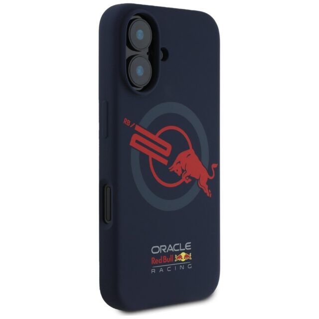 Case Red Bull HC Silicone ORBR20 Logo    Red Lining to iPhone 16 MagSafe navy blue - imagine 4