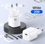 USAMS Wall Charger 1xUSB-C T36 mini 20W (only head) PD3.0 Fast Charging white CC124TC02 (US-CC124) - imagine 2