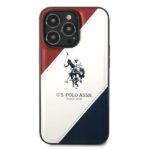 US Polo USHCP14LPSO3 iPhone 14 Pro 6,1" white Tricolor Embossed - imagine 3