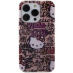 Hello Kitty HKHCP15LHDGPTP iPhone 15 Pro 6.1" pink hardcase IML Tags Graffiti - imagine 3