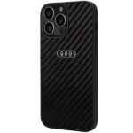 Audi Carbon Fiber iPhone 13 Pro Max 6.7" black hardcase AU-TPUPCIP13PM-R8/D2-BK - imagine 3