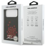 Karl Lagerfeld Silicone Heart Sign Logo MagSafe Case for iPhone 17 Pro Max Black - imagine 8
