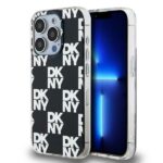 DKNY DKHCP15XHDLCEK iPhone 15 Pro Max 6.7 inch black hardcase IML Checkered Mono Pattern