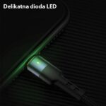 USAMS Kabel pleciony U26 3w1 0.35m 2AFast Charge (lightning/microUSB/USB-C) SJ410USB01 (US-SJ410) - imagine 8