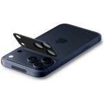 Ochrona na obiektyw aparatu Spigen        Glas.Tr Camera EZ FIT Optik Pro XL do Apple iPhone 17 Pro Max czarny - imagine 5
