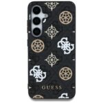 Case Guess 4G Printed Colored Peony Pattern MagSafe to Samsung Galaxy S25 black - imagine 3