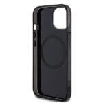 Mercedes MEHMP15S23HRSK iPhone 15 / 14 / 13 6.1" Black Hardcase Double Layer Crossed Lines MagSafe - imagine 7
