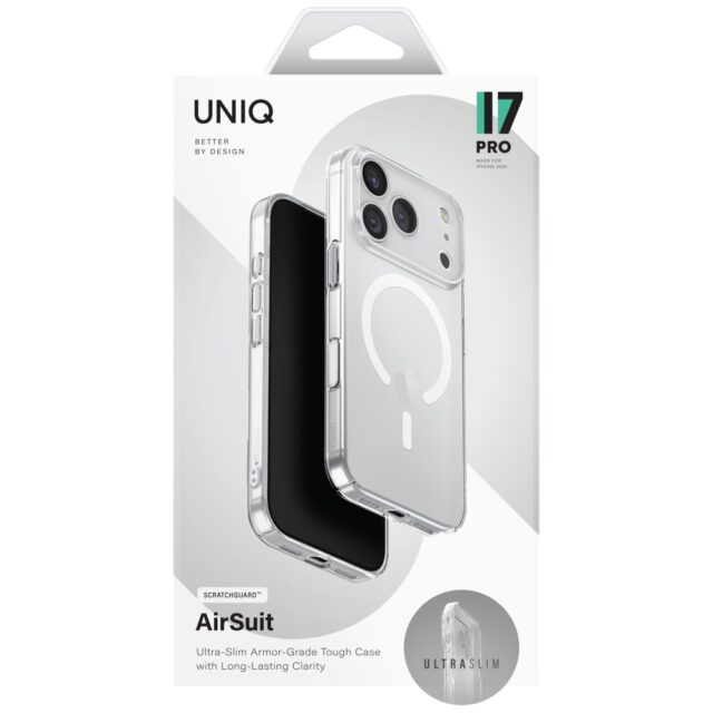 UNIQ Airsuit Case for iPhone 17 Pro Magclick Charging Transparent - imagine 6