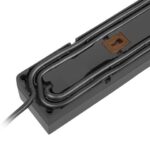 Arcon Z5 3m Black Power Strip, Surge Protector, 5 Outlets, 3m Cable - imagine 3